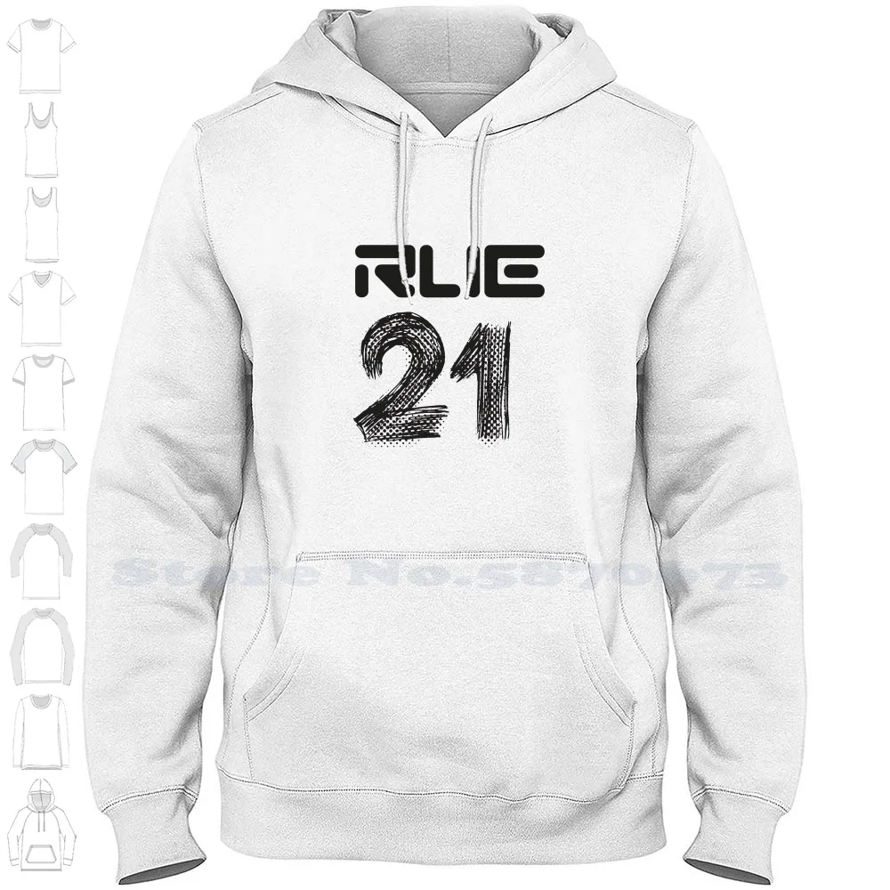 Rue 21 100% Cotton Hoodie T-Shirt Paris Trendy Blue France Popular Sign Black Diseny Europe Francais Freeway Groovy Funny