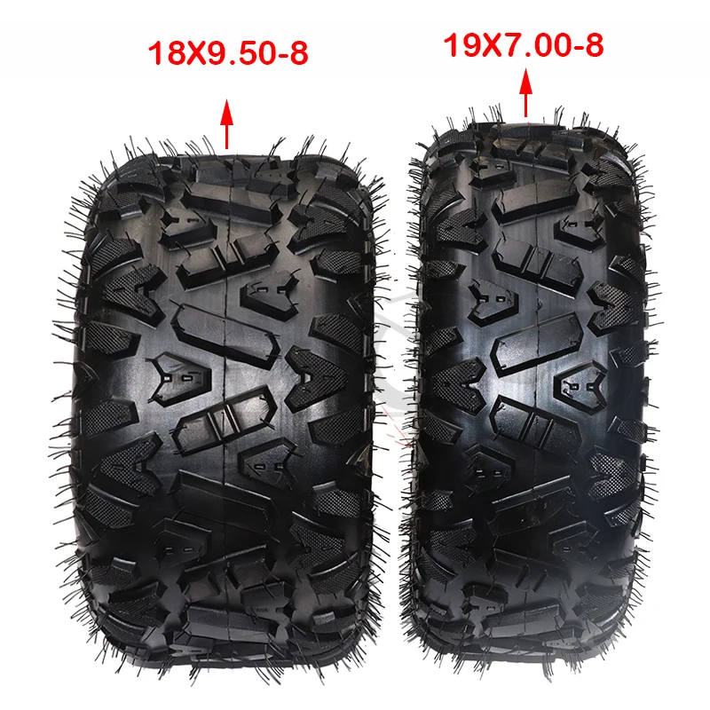 Front 19x7.00-8 rear 18x9.50-8 vacuum tires are used for Kart ATV 8 inch road tires wear-resistant tires