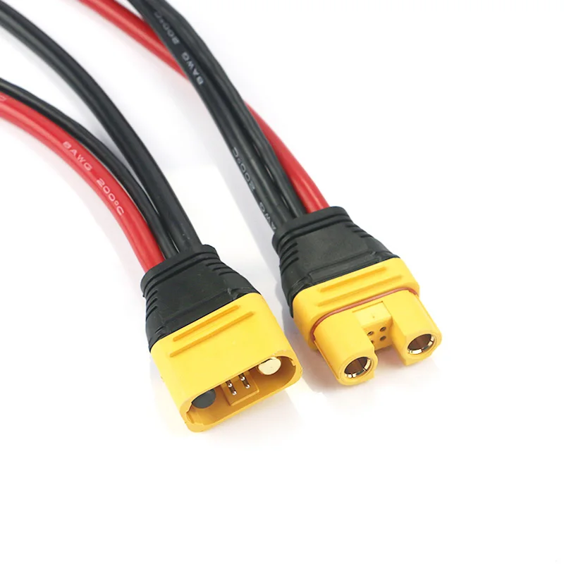 Amass AS150U 70A Copper Plated Female / Male Plug Connector Resistance Adapter Cable 35CM For RC Racing Drone FPV Model Spare Pa