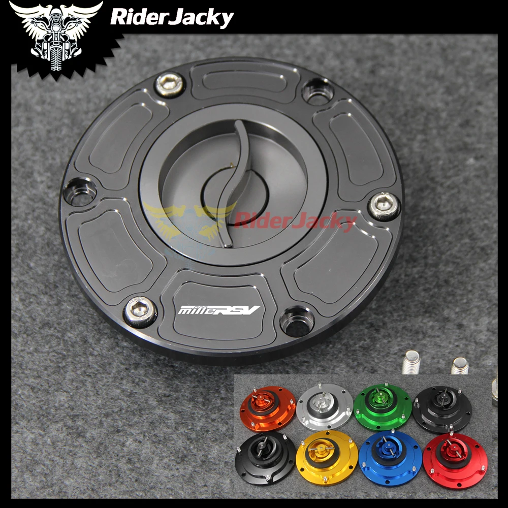 Titanium CNC Motorcycle Keyless Gas Cap Fuel Tank Cap Cover For Aprilia RSV1000 Mille 1998 - 2003 1999 2000 2002 2002