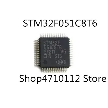 

Free Shipping 10PCS/LOT NEW STM32F051C8T6 STM32F051 STM32F 051C8T6 LQFP48