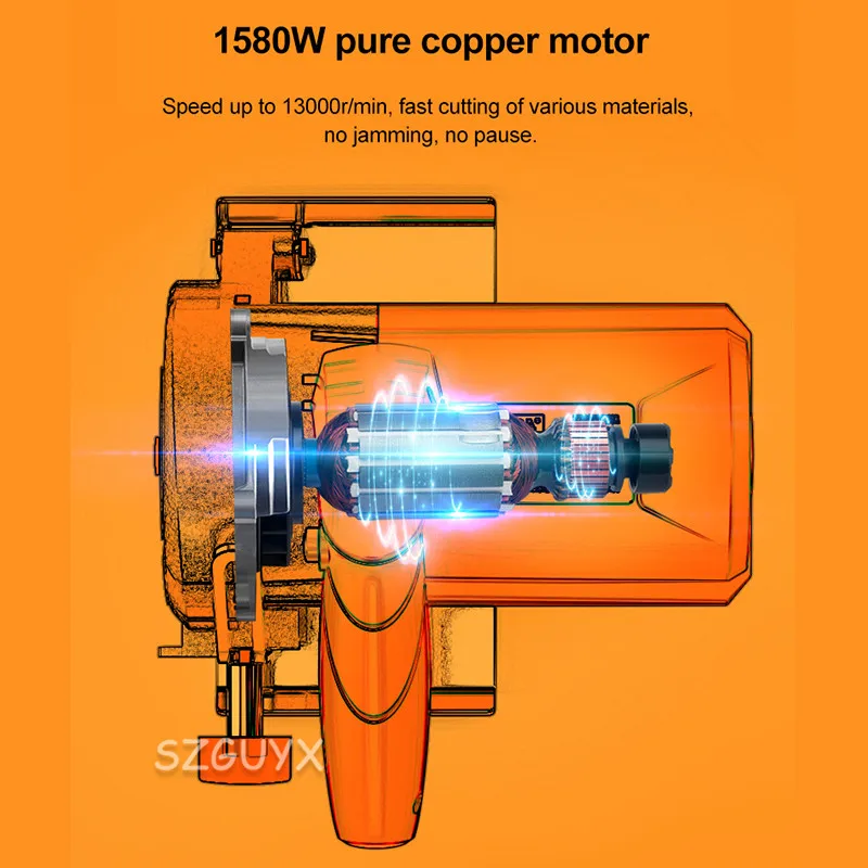 GUYX Electric Circular Saw For Woodworking Multi-function Cutting Machine Household Small Flip Saw Circular 110mm Blade