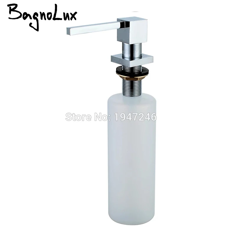 100% Solid Brass High Quality Built In Deck Mount Pump Countertop Kitchen Sink Soap Dispenser Set With ABS Pump & 10 Oz Bottle