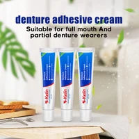 Y-Kelin Crema adhesiva para dentadura, paquete de 2/3/6 Fórmula original sin zinc, sujeción extra fuerte para parte superior inferior o parciales durante todo el día