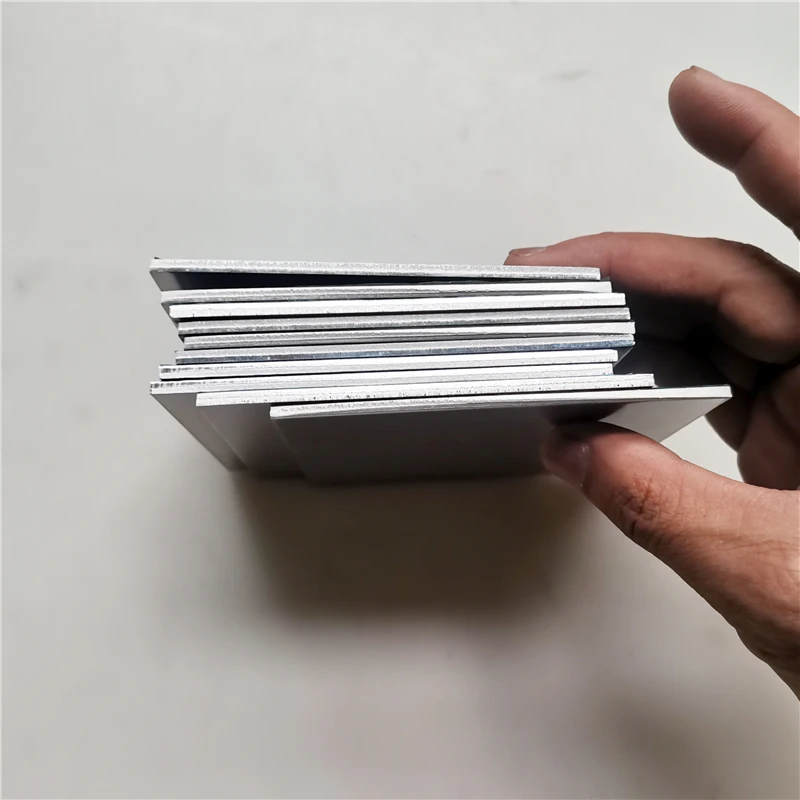 5 قطعة/10 قطعة 5052 الألومنيوم لوحة الألومنيوم مسطح ورقة DIY سمك 3 مللي متر 100x100 مللي متر تخصيص