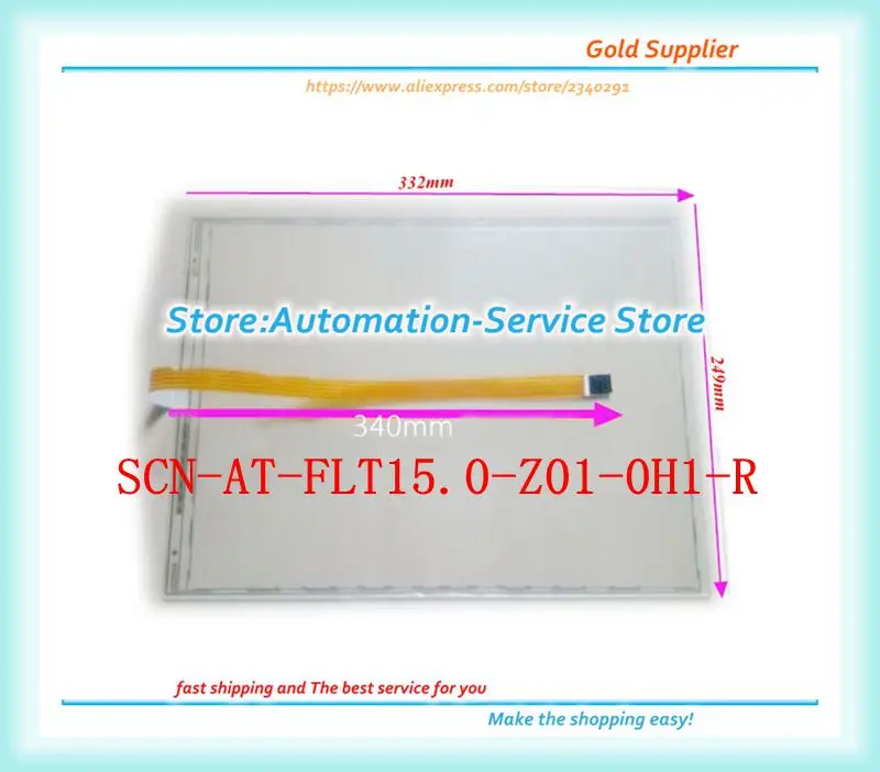 New Touch Screen Glass Panel Use For SCN-AT-FLT15.0-Z01-0H1-R E212465