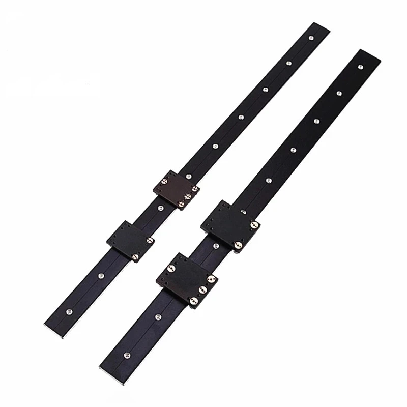 External Dual-Axis Linear Guide WGR60 70 Optical Axis Slide Rail For Photographic Equipment +4/6 Wheel Slider, Any Length