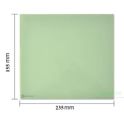 155x235x2mm 3D Printer Platform Polypropylene Build Plates Polyglass for Flashforge Dreamer, Pro and Creator CTC 3D printer