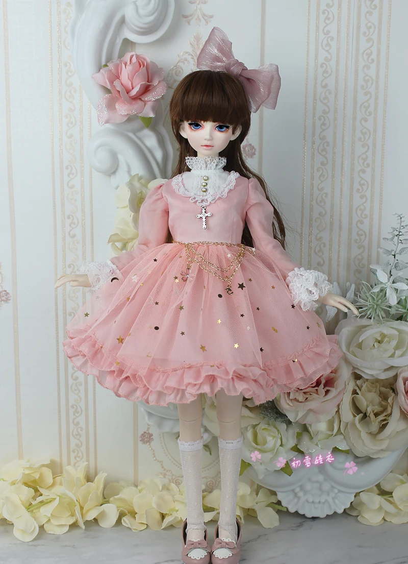 Roupas bjd escala 1/6 1/4 1/3, palácio lolita, vestido vintage estilo ocidental para bjd/sd yosd msd sd13, acessórios de boneca c0393