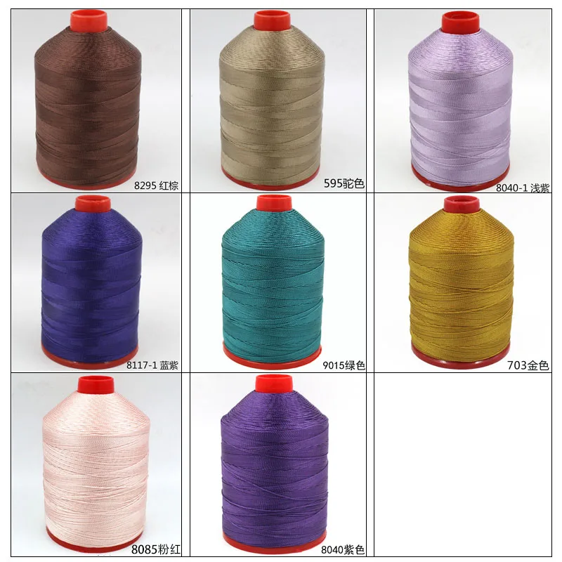 210D/12 Polyester-Nähgarn für Nähmaschine, Leder, Zelt, Jeans, Denim-Strickzubehör, Verkleidung 0,8 mm – Detail 12