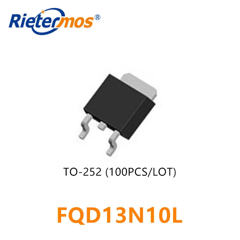 

100 шт., FQD13N10 FQD13N10L TO252 D13N10 13N10 SMD, высокое качество