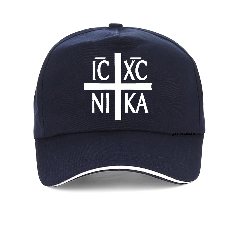 Ic XC Nika Orthodox Symbol print baseball cap funny men hip hop cap Summer adjustable Men women snapback hat gorras hombre