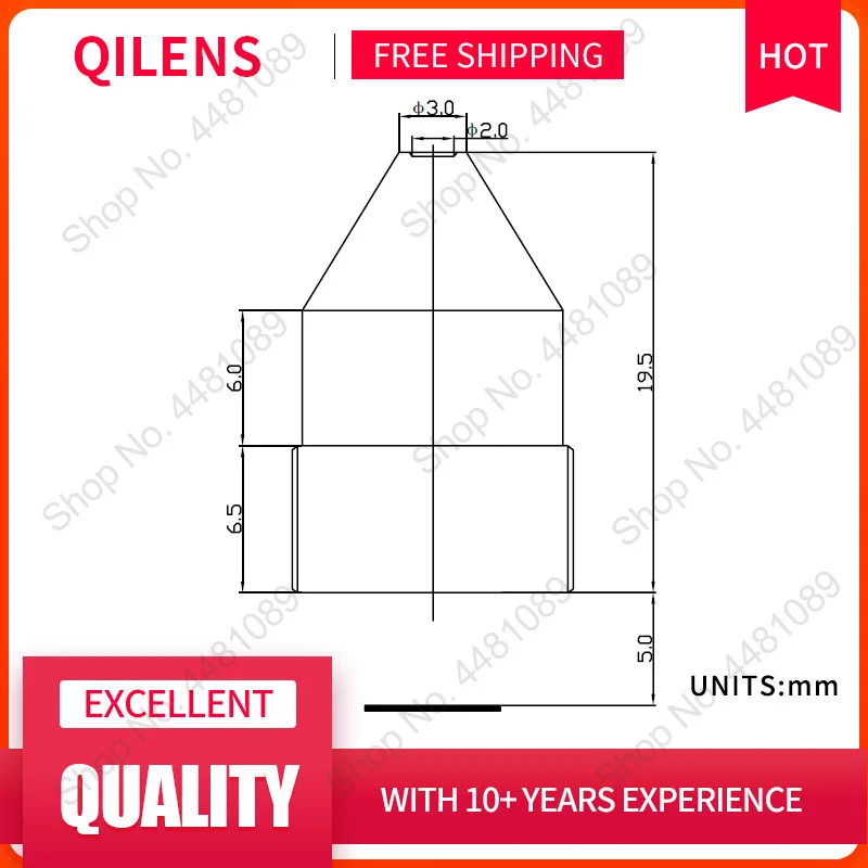 QILENS 3Megapixel HD 8mm Board Lens for CCTV Security Camera IP Camera M12*0.5 Mount Long Viewing Distance