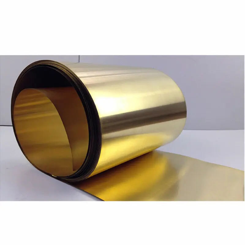 Brass Sheet Brass Flat Thick 0.01-0.3mm Width 10-200 mm Brass Metal Thin Sheet Foil Plate Length 100mm~1000mm