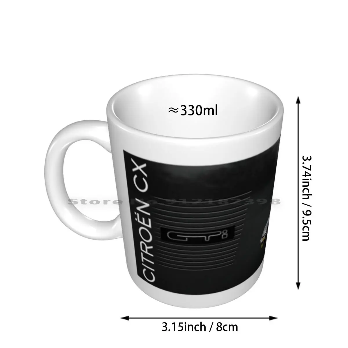 Cx Gti Illustrated Mug Ceramic Mugs Coffee Cups Milk Tea Mug Classic Cx Gti Cars Cx Gti 1970s 1980s Car Cx Gti Car Automotive