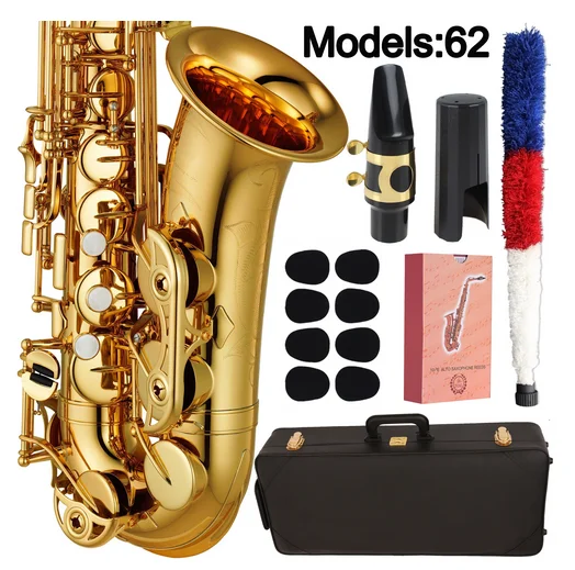 

MFC Saxophone Alto 62 Professional Alto Sax Custom 62 Series High Saxophone Gold Lacquer With Mouthpiece Reeds Neck Case