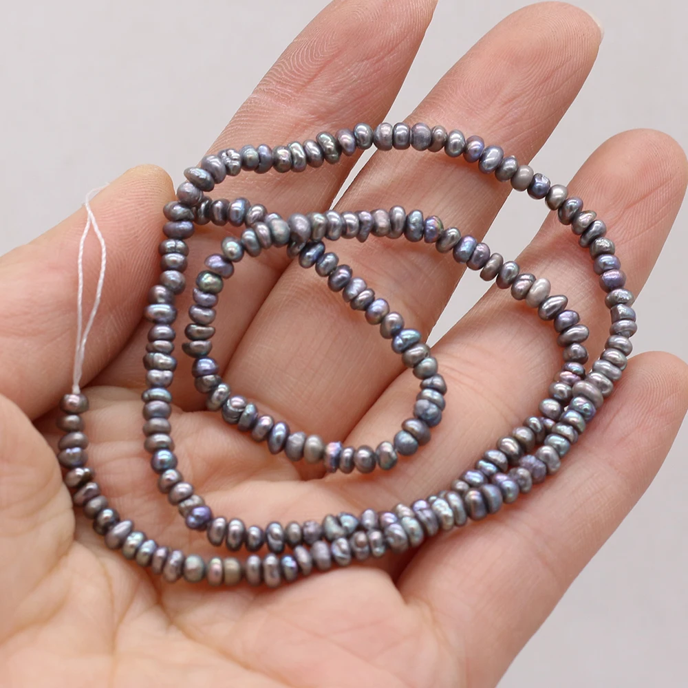 Natural Fresh Water Black Pearl Beads High Quality 2.5-3mm DIY for Jewelry Making Necklaces Accessories Bracelet Earrings