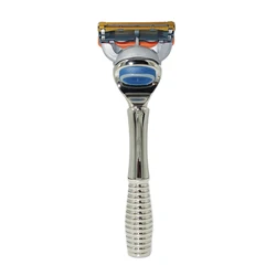 IRAZOR-afeitadora Manual para hombre, máquina de afeitar con mango de peso pesado, cuchilla de 5 capas, herramienta de barbero de seguridad para regalo del Día del Padre