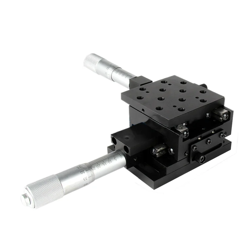 PDV double axis precision manual translation table XY stroke 25mm differential head drive