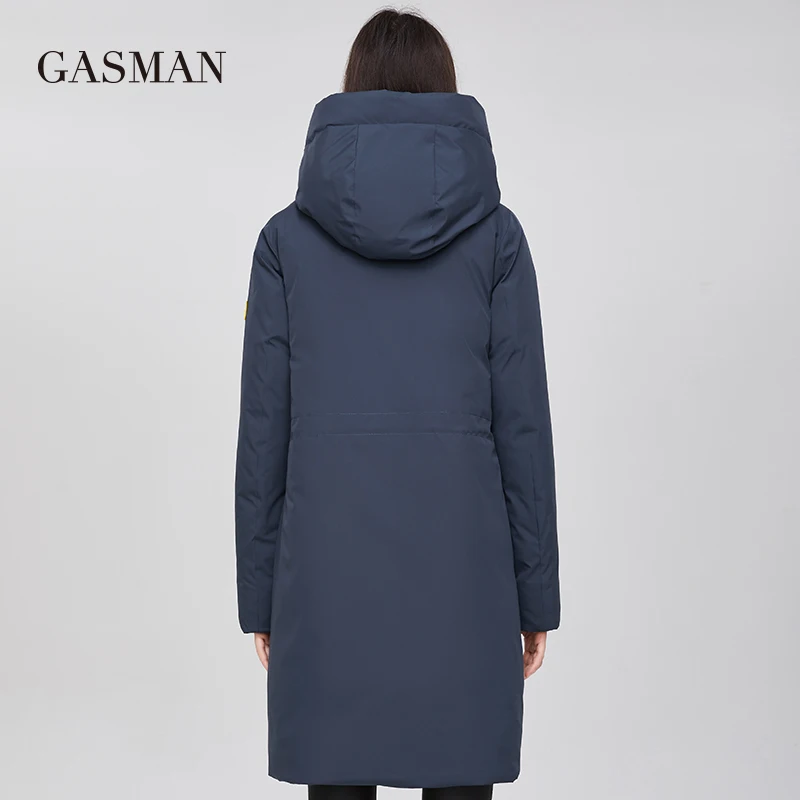 GASMAN-Parka de plumón con capucha para mujer, chaqueta cálida de marca a la moda, Prendas de Vestir vintage de alta calidad, 2022, 210