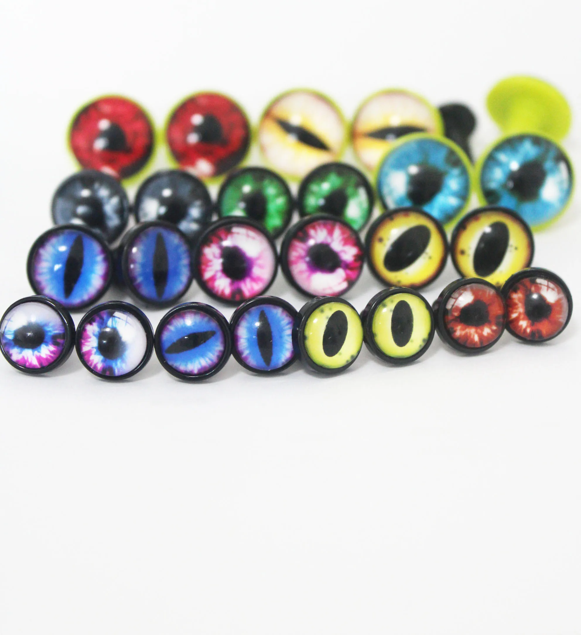 new design 10pair 14mm 17mm 22mm mix  glass safety  toy eyes with soft  washer for doll  Crochet wool doll new-