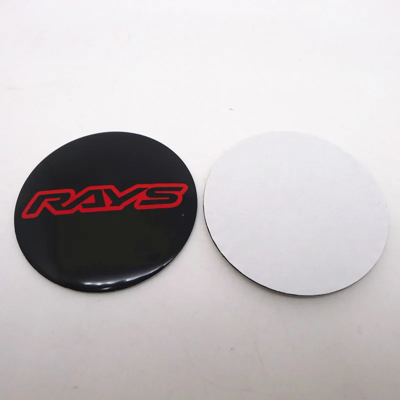 4pcs 65mm For Rays Racing Wheel Center Hub Cap Stickers Badge Emblem Car Styling Accessories