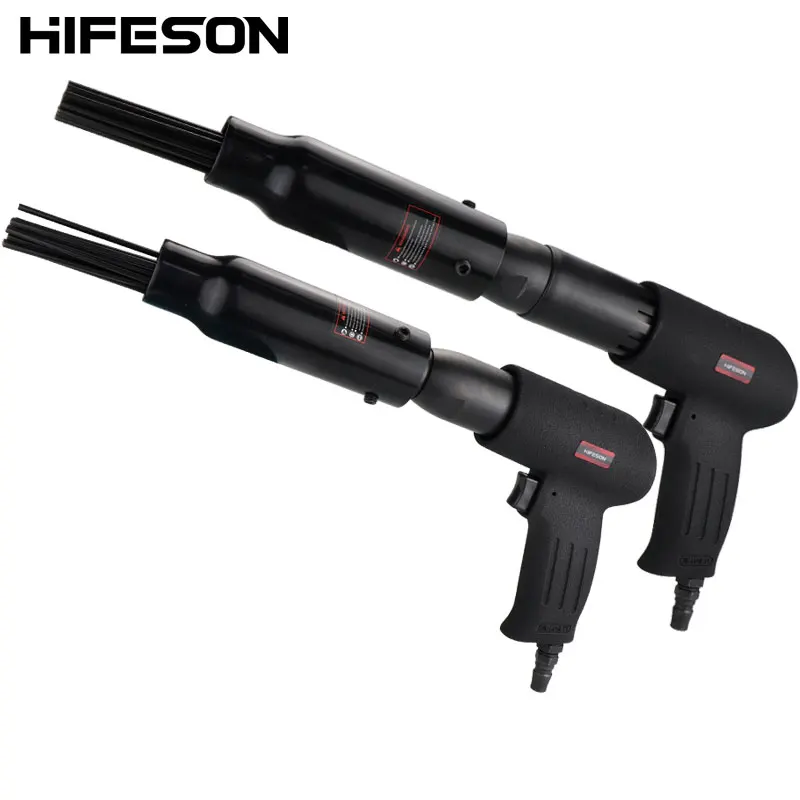 Hifeson high quality pneumatic needle derusting gun 190C250C pneumatic hand-held small derusting tool