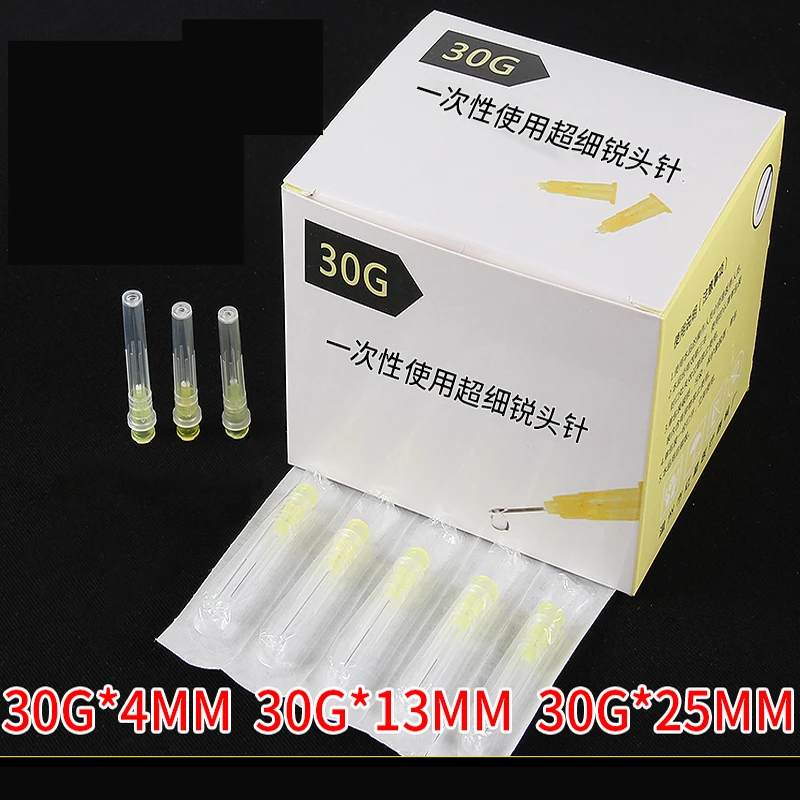 100 piece, 30G * 4mm ,30G * 13mm , 30G * 25mm , Syringes Needle