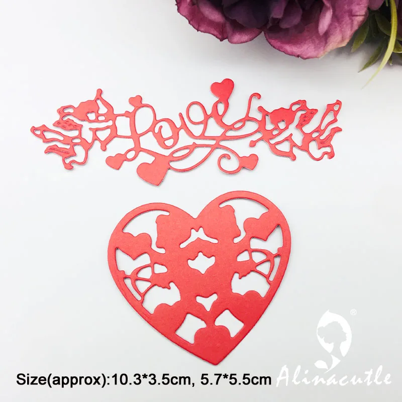 Metal Cutting Die Cut Love Cupid Valentine's Scrapbook Paper  craft album Handmade Card Stencil Cutter Punch Art Dies Alinacutle