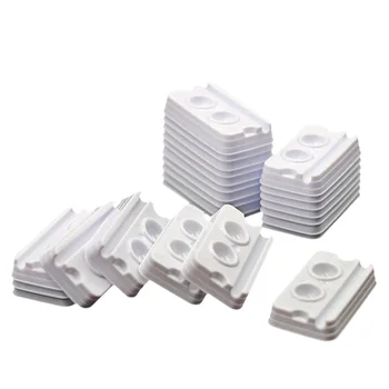 100個の使い捨てプラスチックパレット,2スロット,歯科技工所用ミキシングツール,接着剤