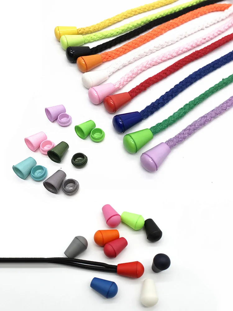 50 szt. 14mm końcówki sznurka do dzwonka z blokadą pokrywy kolorowe zatrzask z plastikowym przełącznikiem Paracord torba na ubrania części odzieży sportowej — zdjęcie 2