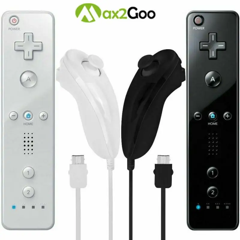 For Nintend Wii Motion Wireless GamePad Remote Wii Controller With Nunchuck Controle Joystick For Nintend Wii Games Accessories