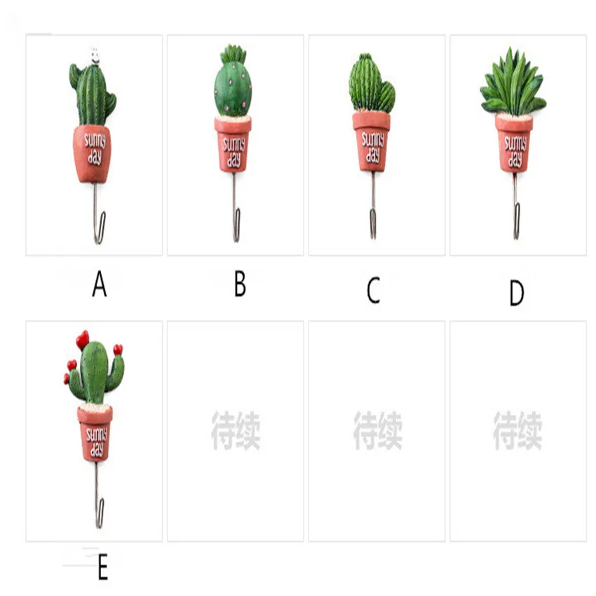 artificial plants Resin cactus wall decoration hanging hook home ornament Succulents tree branch