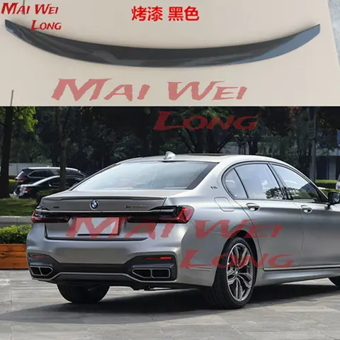 BMW G11 G12 7 시리즈 740i 750i 2016 2017 2018 2019 2020 용 고품질 ABS 페인트 카본 리어 테일 윙 트렁크 립 스포일러