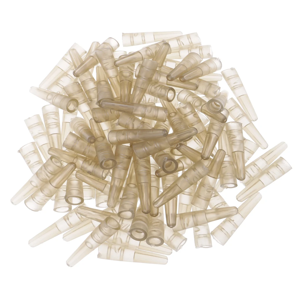 Pack Of 100pcs Tail Rubber Tubes For Saftey Lead Clips Carp Fishing Rig Sleeves 17 Mm/0.67 Inch