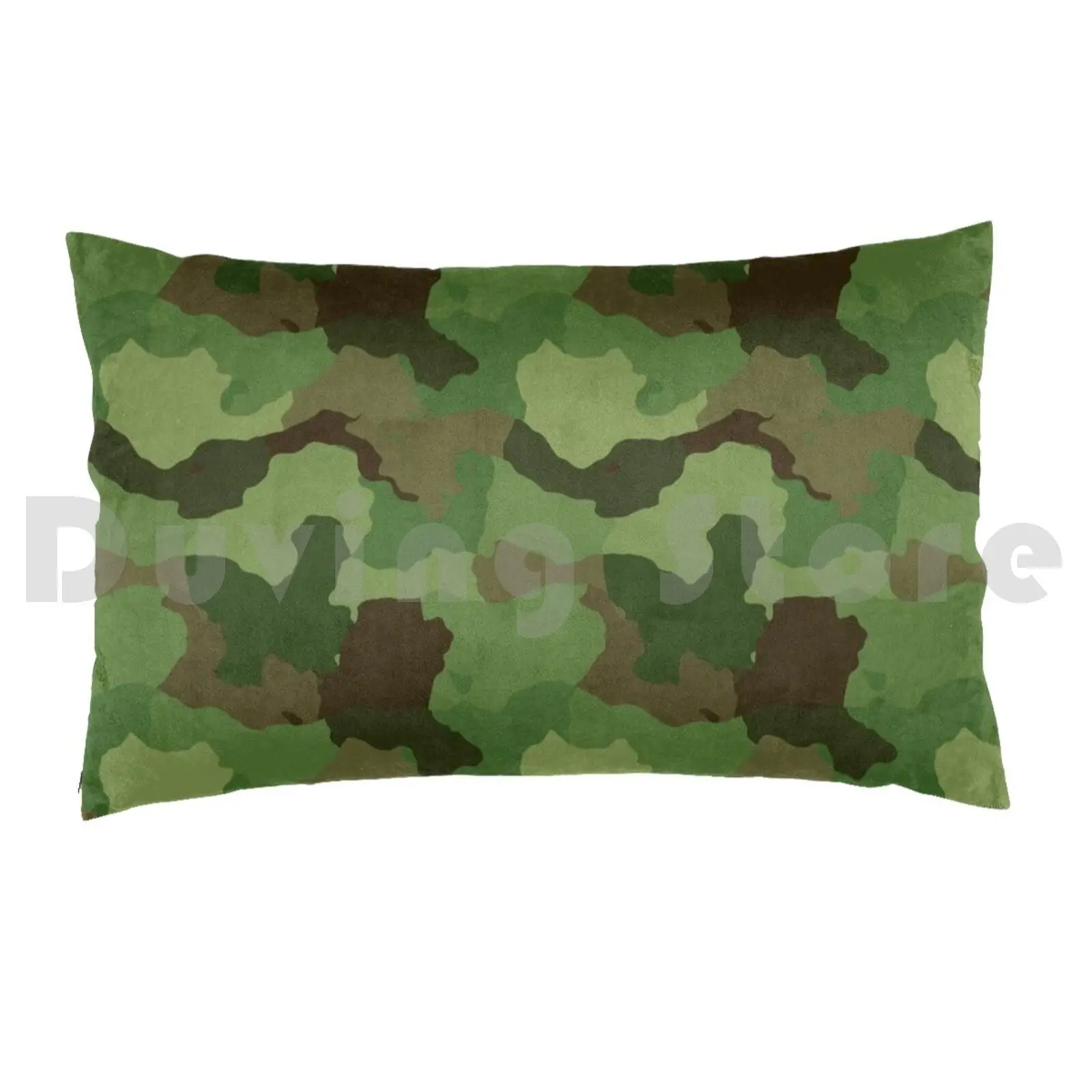 Military Camouflage Pattern Pillow Case Printed 50x75 Military Camouflage Pattern Khaki Green Brown Foliage