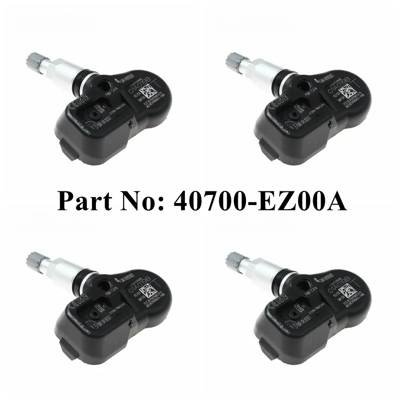 

4PCS New Tire Pressure Monitoring Sensor 40700-EZ00A 40700EZ00A For Nissan 433MHz TPMS Sensor PMV-CA14