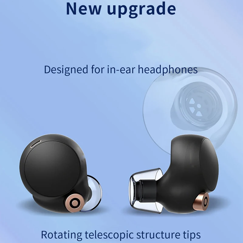 Anti-Slip Latex Ear Tips for Galaxy Buds Pro Wireless Bluetooth Earbuds Eartips for WF-1000XM3 Avoid Falling Off