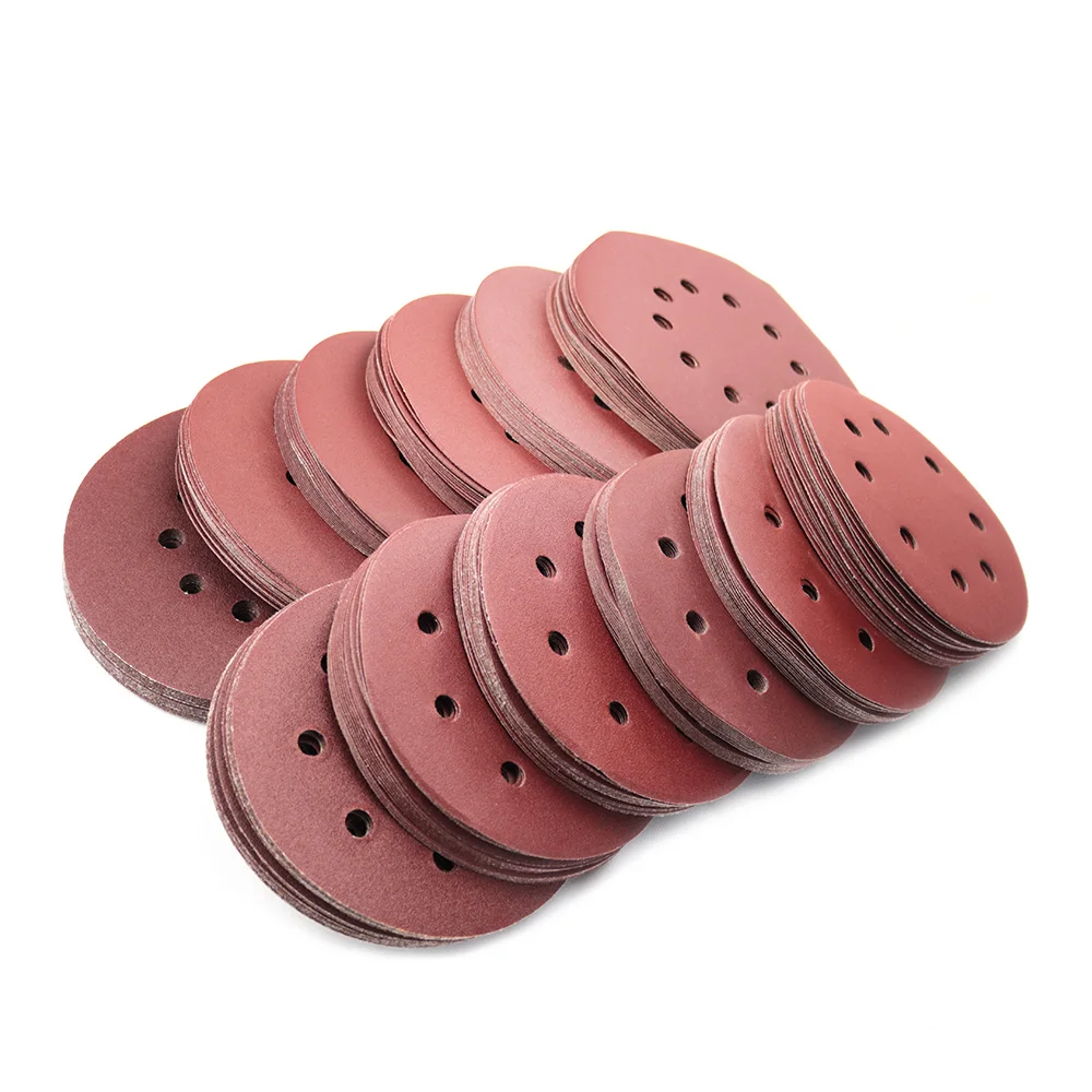 180mm/225mm Sanding Disc Sandpaper Assorted holes 100/120/150/180/240/320 Grit  For 180/215 Electric Dry Wall Sander Polisher