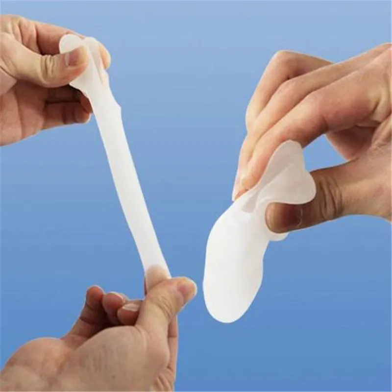 1 زوج سيليكون تو مصحح كبير فاصل أصابع القدم مفرشة يخفف آلام القدم القدم القدم أروح تصحيح الحرس وسادة اللياقة البدنية 2019