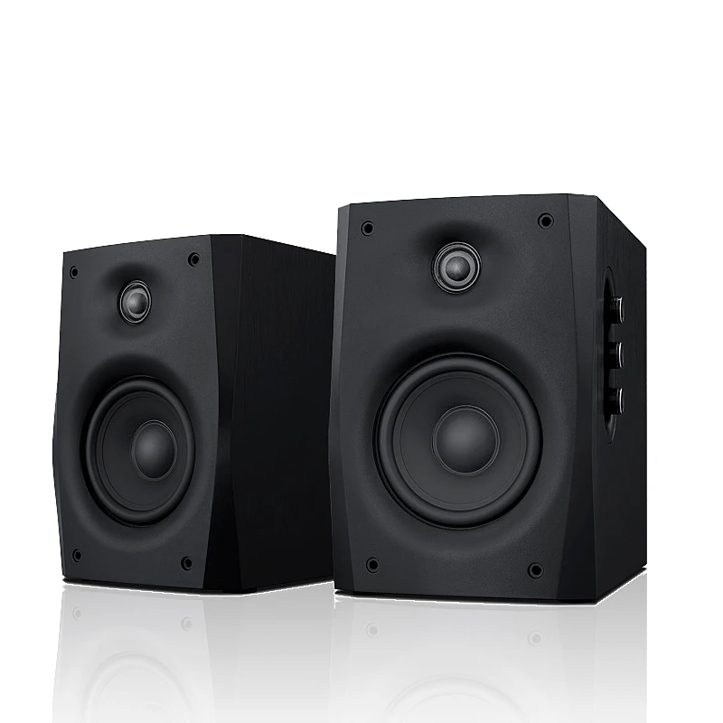 Swans HiViD1010-IVB Powered 2.0 Bookshelf Speaker 2-way 4th-order vented 4 midbass driver 0.8 dome tweeter POWER 10-50W