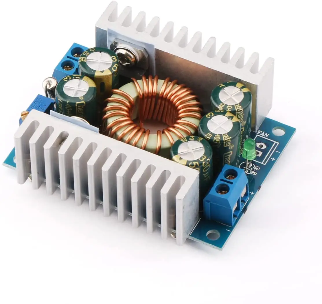 

DC Car Power Supply Voltage Regulator Buck Converter 8A/100W 12A Max DC 5-40V to 1.2-36V Step Down Volt Convert Module