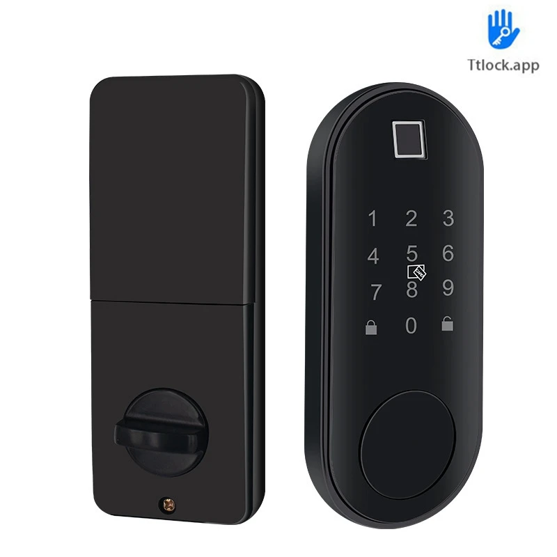 Electronic Smart Door Lock with TTLock App Security Biometric Fingerprint Intelligent Lock with Password RFID IC Card Lock