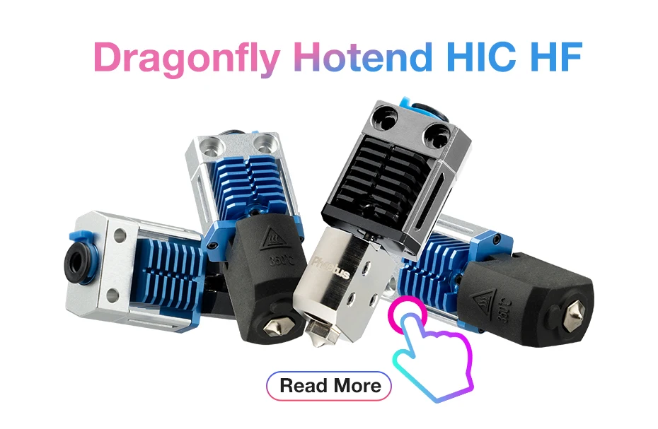 C Trianglelab ® Dragonfly Hotend HIC Gehärtete Stahldüse Kompatibel mit PLA PETG ABS Carbonfaser PEEK PEI TPU Hybrid-Filament – Detail 1