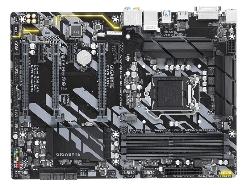 NOVA placa-mãe Gigabyte GA-Z370 HD3 Z370 HD3 LGA1151 DDR4 Z370