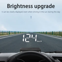 2025 New M3 Newest HUD Head-Up Display OBD2 Model Car-Styling Overspeed Warning Windshield Projector Alarm System Universal Auto