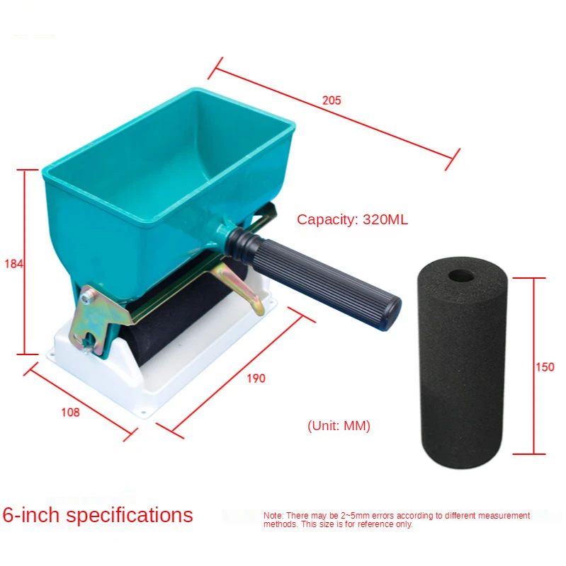 M3/M6/M3C/M6C 180/320mL przenośny ręczny aplikator kleju Roller instrukcja Gluer do obróbki drewna narzędzie do malowania