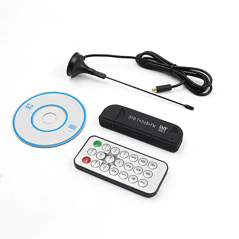 Digital USB TV FM+DAB DVB-T RTL2832U+R820T Support SDR Tuner Receiver