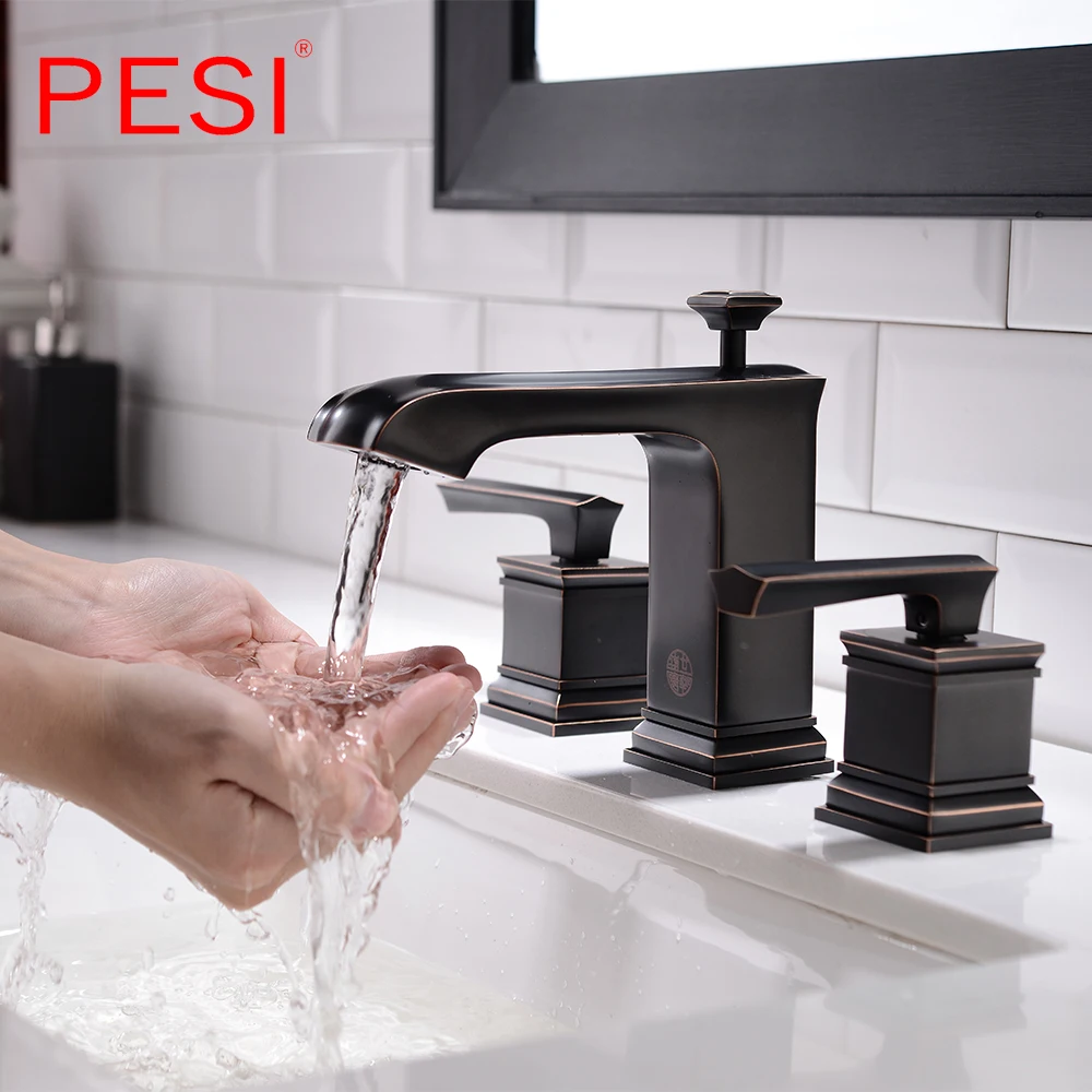 Basin Faucet Mixer Chrome Bathroom Basin Mixer Tap Bathroom Taps Double Handle Wash Basin Sink Faucet Brass tap.