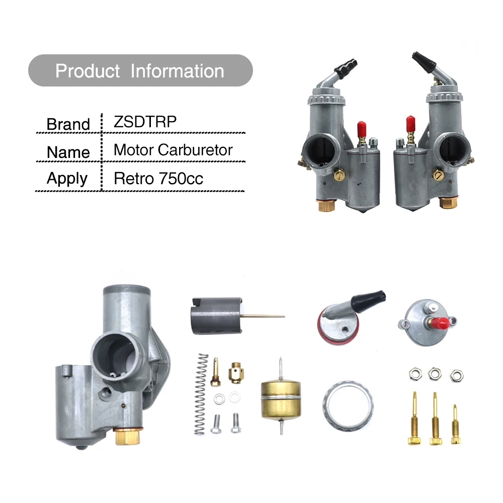 Alconstar-1Pair Left & Right PZ28 CJ-K750 Motorcycle Carburetor Carb For BMW R50 R1 R60/2 R71 R12 for Ural M72 K37 K38 K301 K750